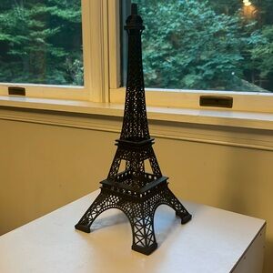 15” Black metal Eiffel Tower